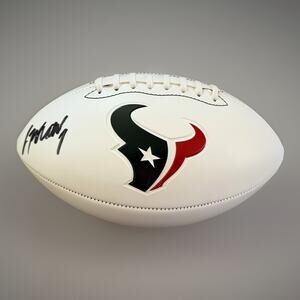 C.J. Stroud Signed Autographed Houston Texans Logo Football Fanatics Coa. Star.
